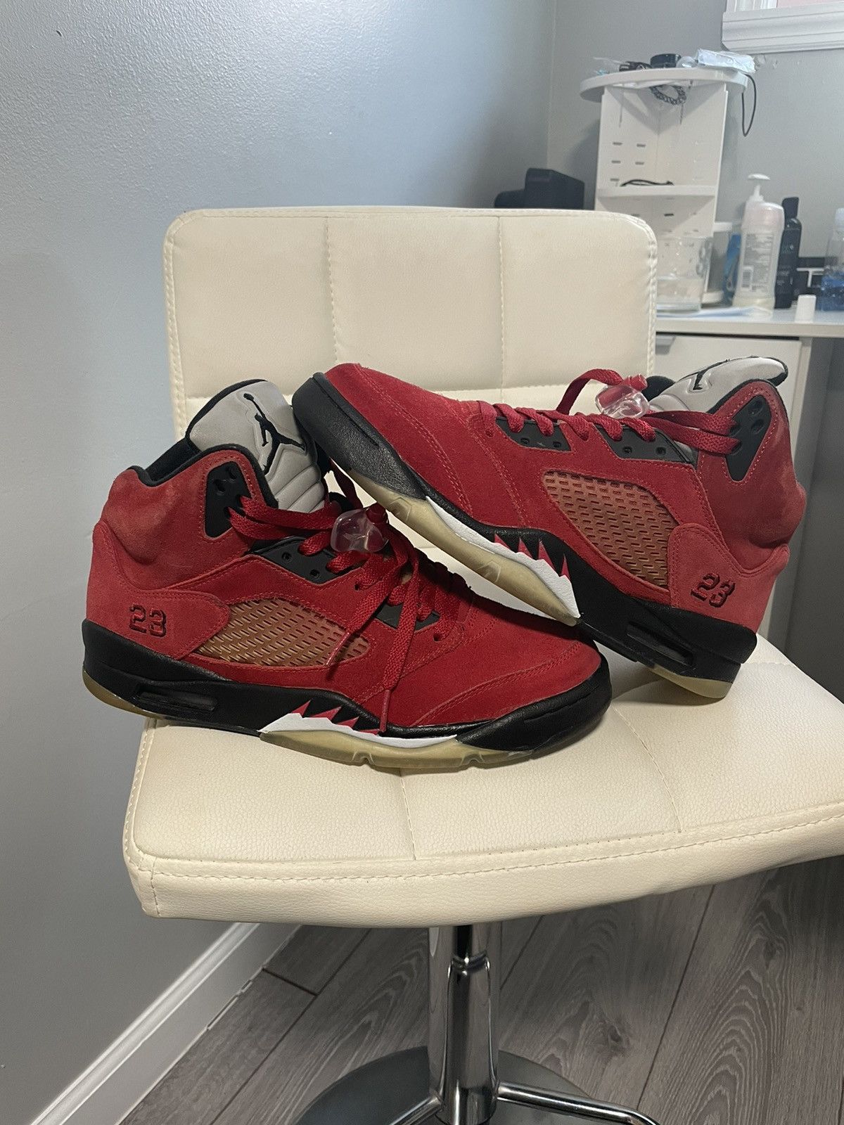 Air Jordan 5 Retro Raging Bull Red Suede 2009