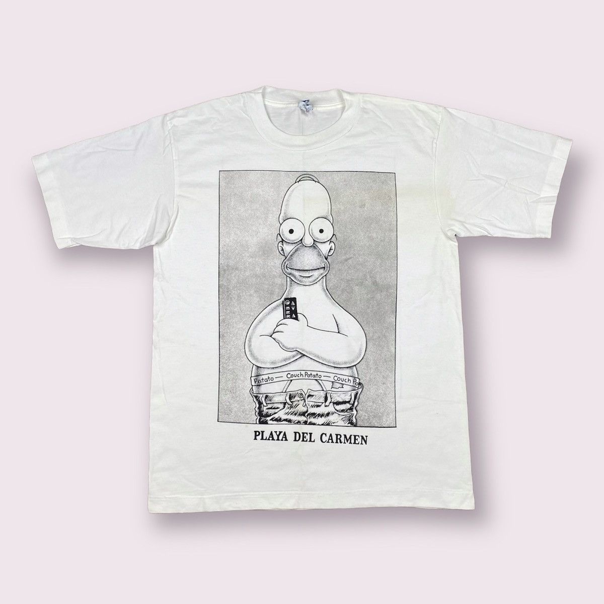 Vintage Vintage 90s Homer Simpson Couch Potato T-Shirt Size XL