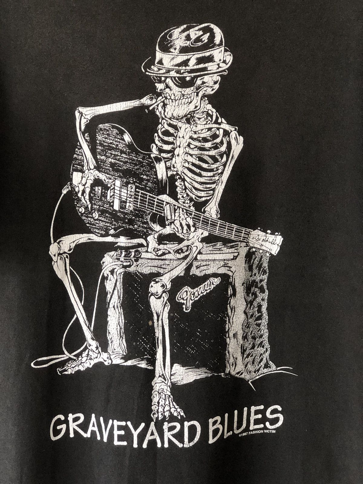 Expert Horror Vintage 90s Fashion Victim Robert Johnson Parody Size US L / EU 52-54 / 3 - 3 Thumbnail