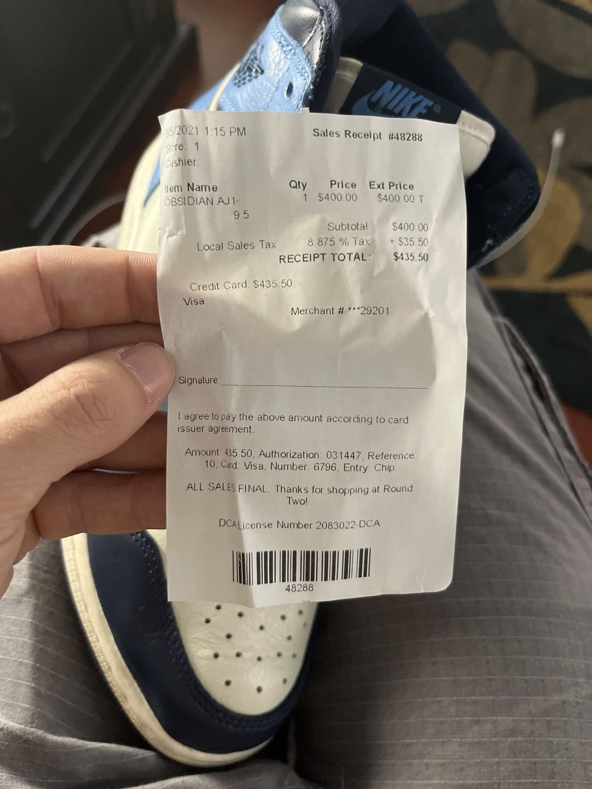 Jordan Brand Jordan 1 OG High Obsidian Size US 9.5 / EU 42-43 - 10 Thumbnail