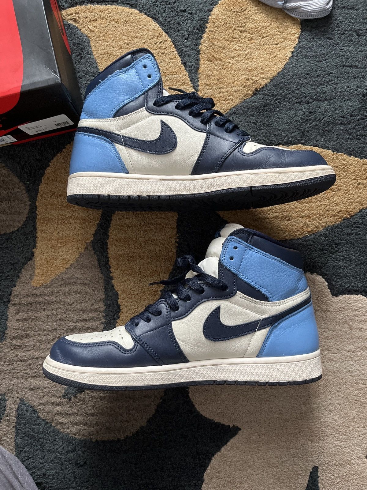 Jordan Brand Jordan 1 OG High Obsidian Size US 9.5 / EU 42-43 - 5 Thumbnail