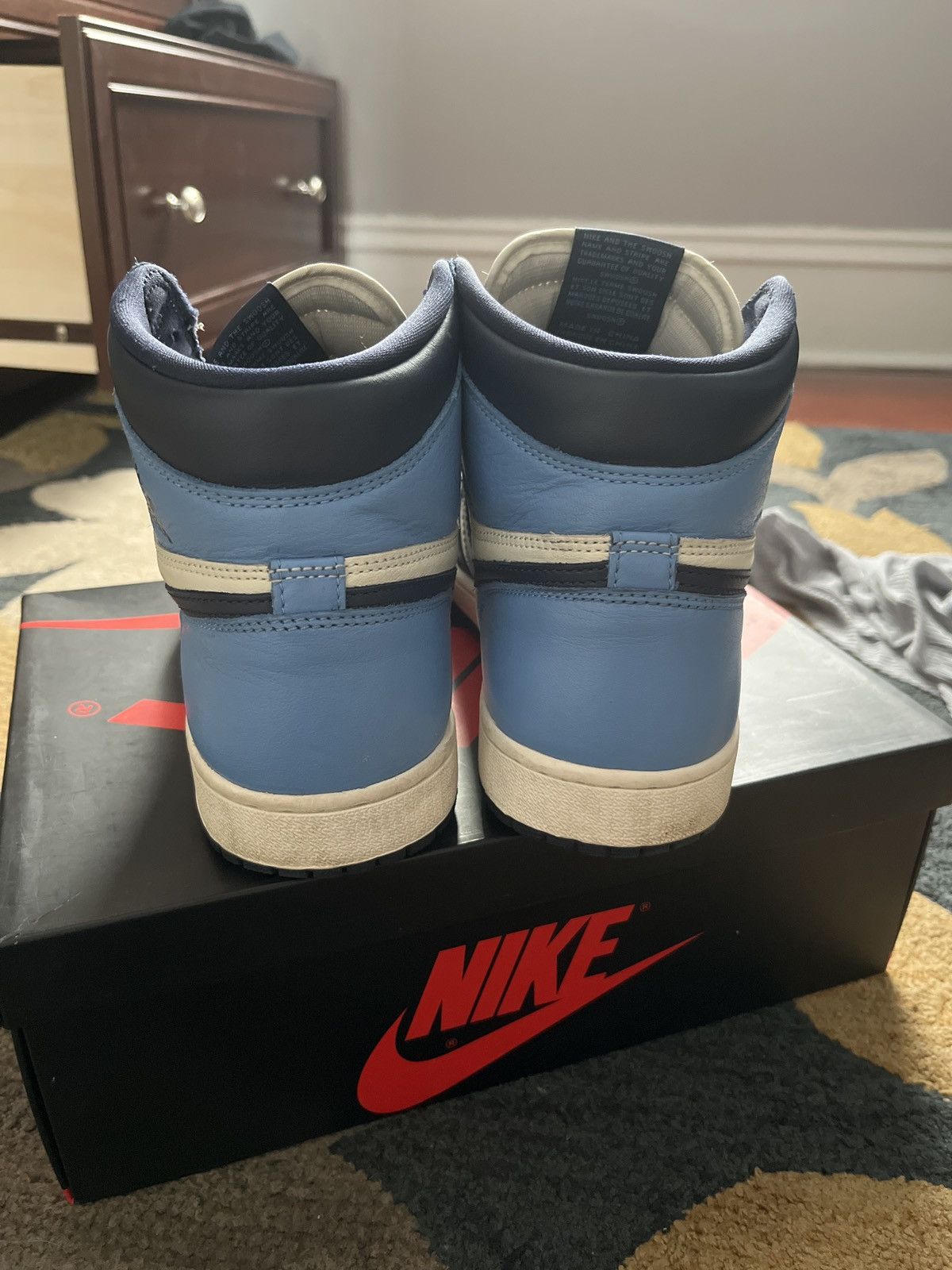 Jordan Brand Jordan 1 OG High Obsidian Size US 9.5 / EU 42-43 - 3 Thumbnail
