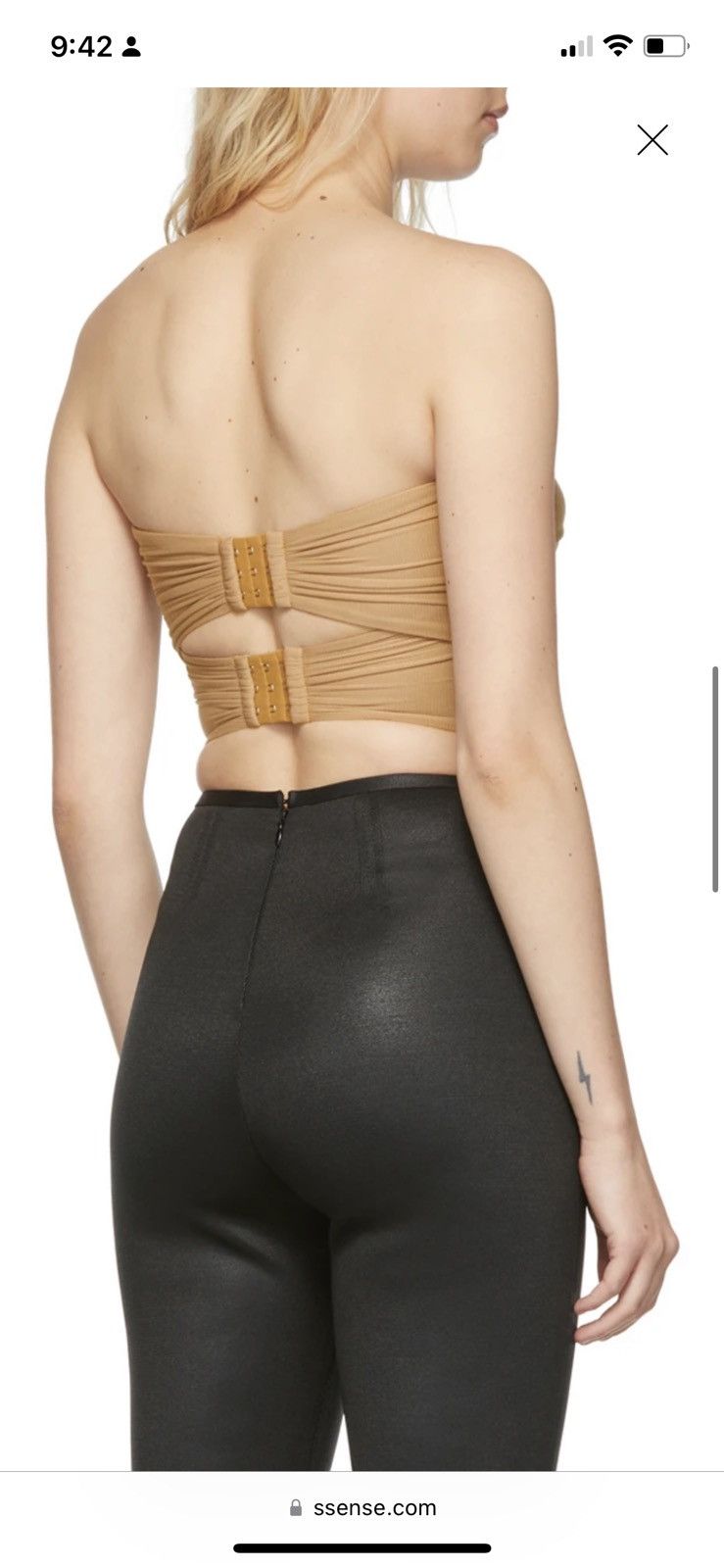 Alexander Wang Alexander Wang beige polyester cutout camisole Size S / US 4 / IT 40 - 4 Thumbnail