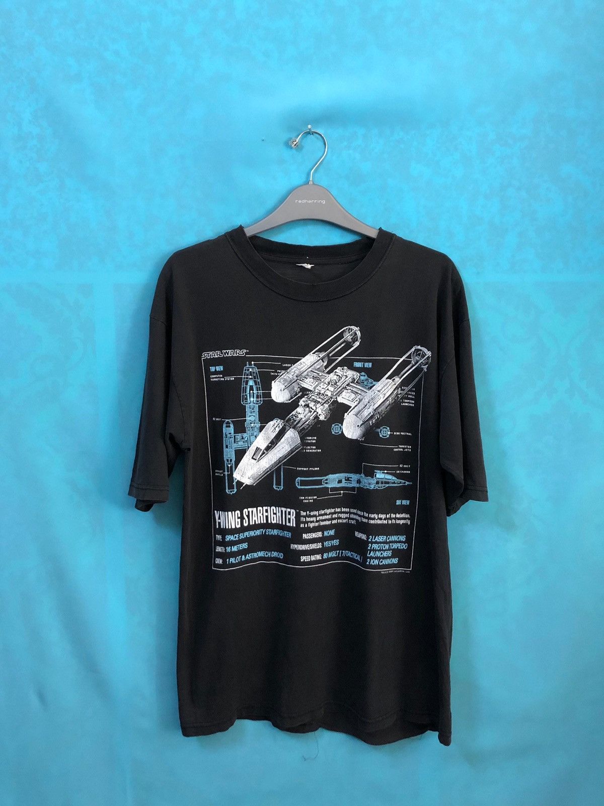 Vintage Y - wing starfighter databank distress # 978 Size US L / EU 52-54 / 3 - 1 Thumbnail