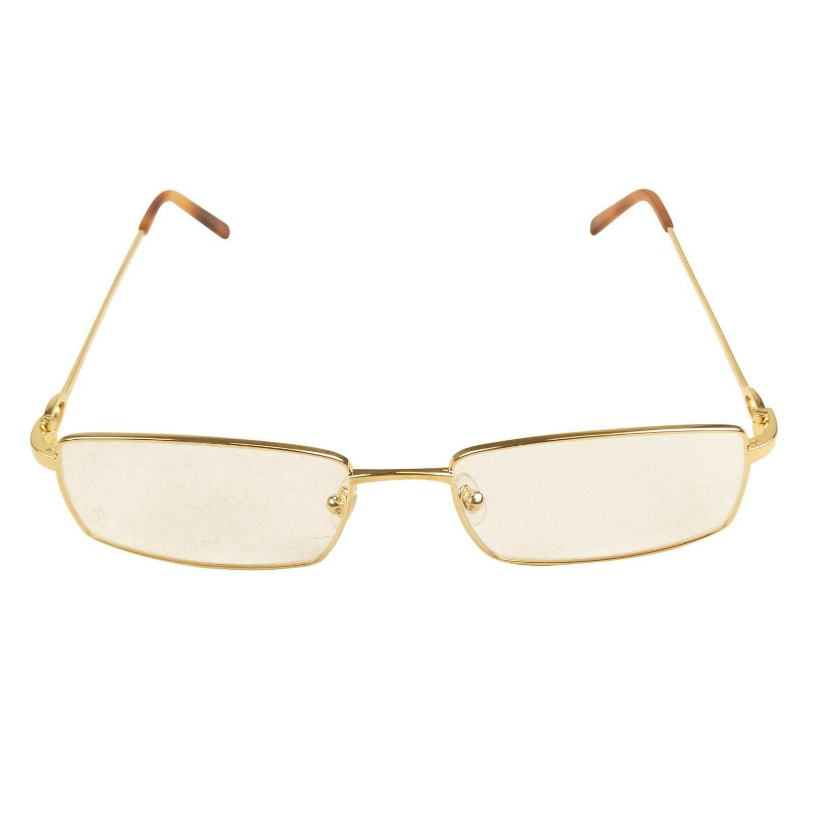 Cartier CT0055O-002 Gold Rectangular Rimless Eyeglasses Size OS | Grailed