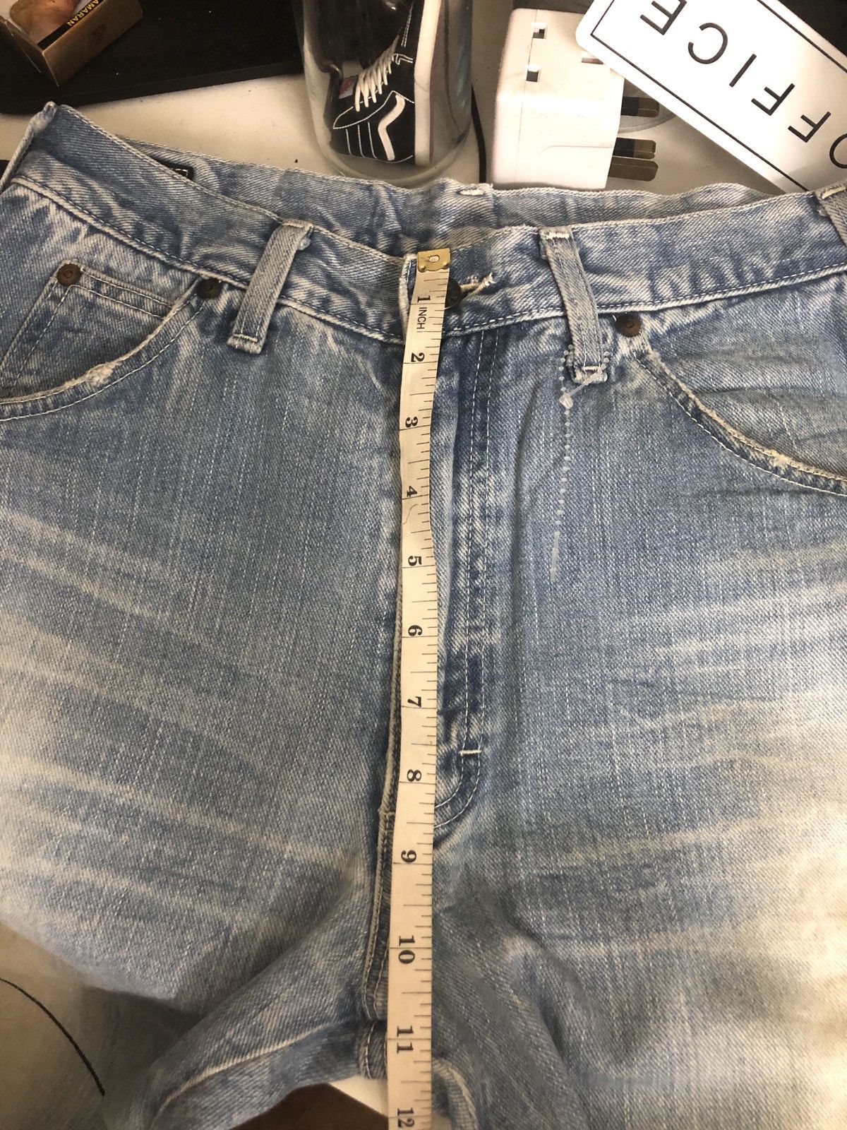 Lee × N.Hoolywood Vintage Lee Riders By N.hollywood Graphic Print Jeans Size US 30 / EU 46 - 15 Thumbnail