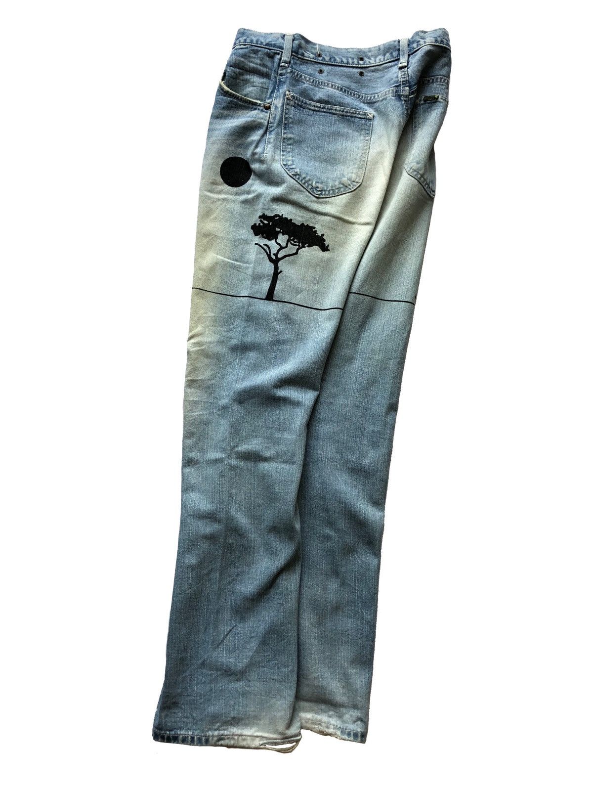 Lee × N.Hoolywood Vintage Lee Riders By N.hollywood Graphic Print Jeans Size US 30 / EU 46 - 4 Thumbnail