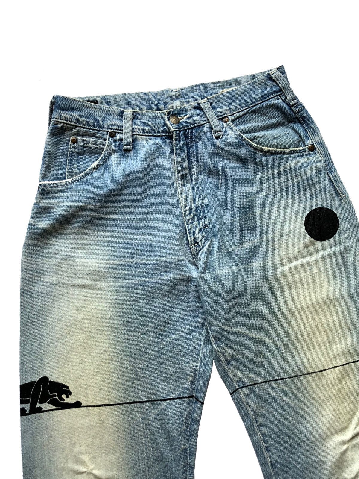Lee × N.Hoolywood Vintage Lee Riders By N.hollywood Graphic Print Jeans Size US 30 / EU 46 - 6 Thumbnail