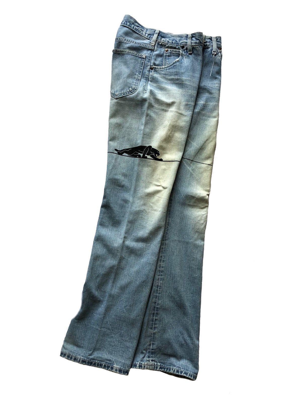 Lee × N.Hoolywood Vintage Lee Riders By N.hollywood Graphic Print Jeans Size US 30 / EU 46 - 3 Thumbnail