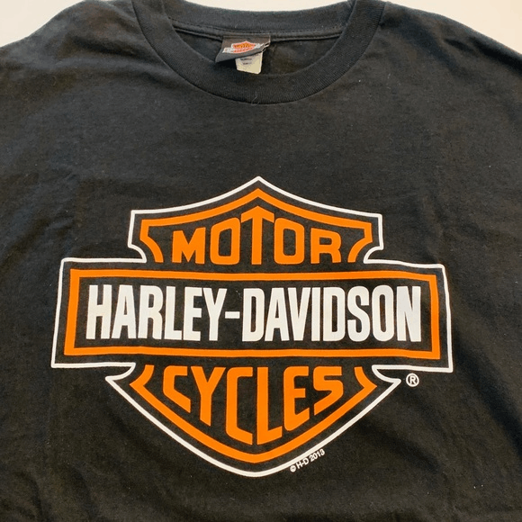 thumbnail image 2 of 👕 Boys Harley Davidson Cotton T-Shirt – Me And Dad Graphic – Summer – White – Size 92 2 of 3