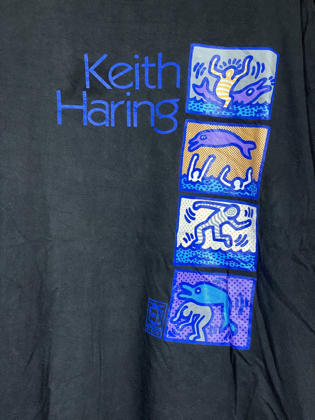 Keith Haring × Vintage Vintage Keith Haring 90s Pop Art Tee Size US XL / EU 56 / 4 - 2 Thumbnail