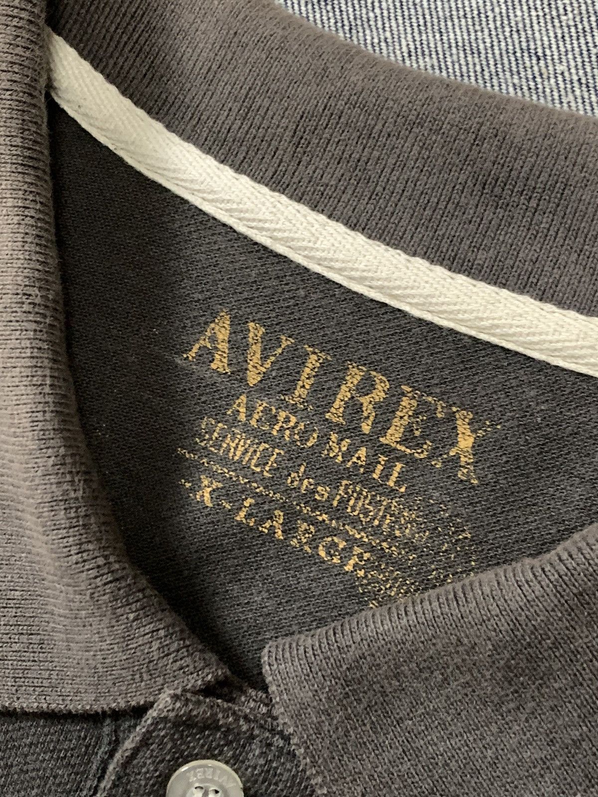 Avirex × Japanese Brand Natural faded Avirex Polo T-shirt Size US L / EU 52-54 / 3 - 12 Thumbnail