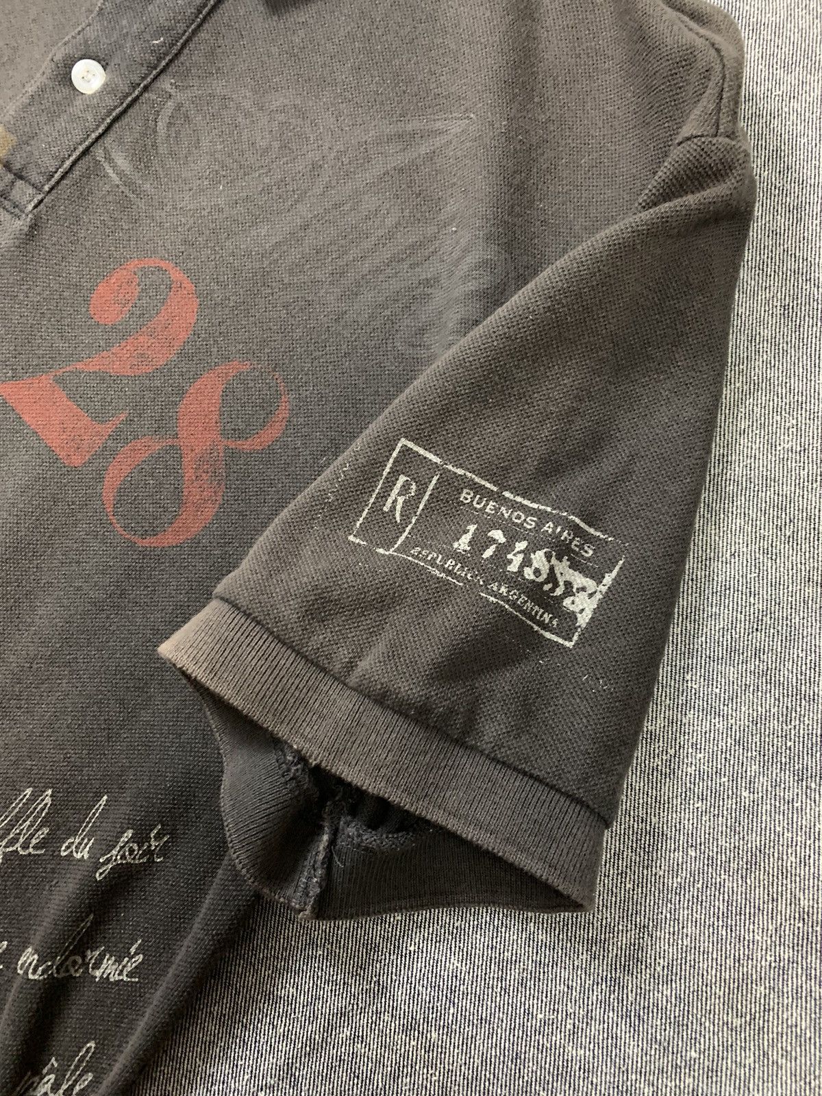 Avirex × Japanese Brand Natural faded Avirex Polo T-shirt Size US L / EU 52-54 / 3 - 10 Thumbnail