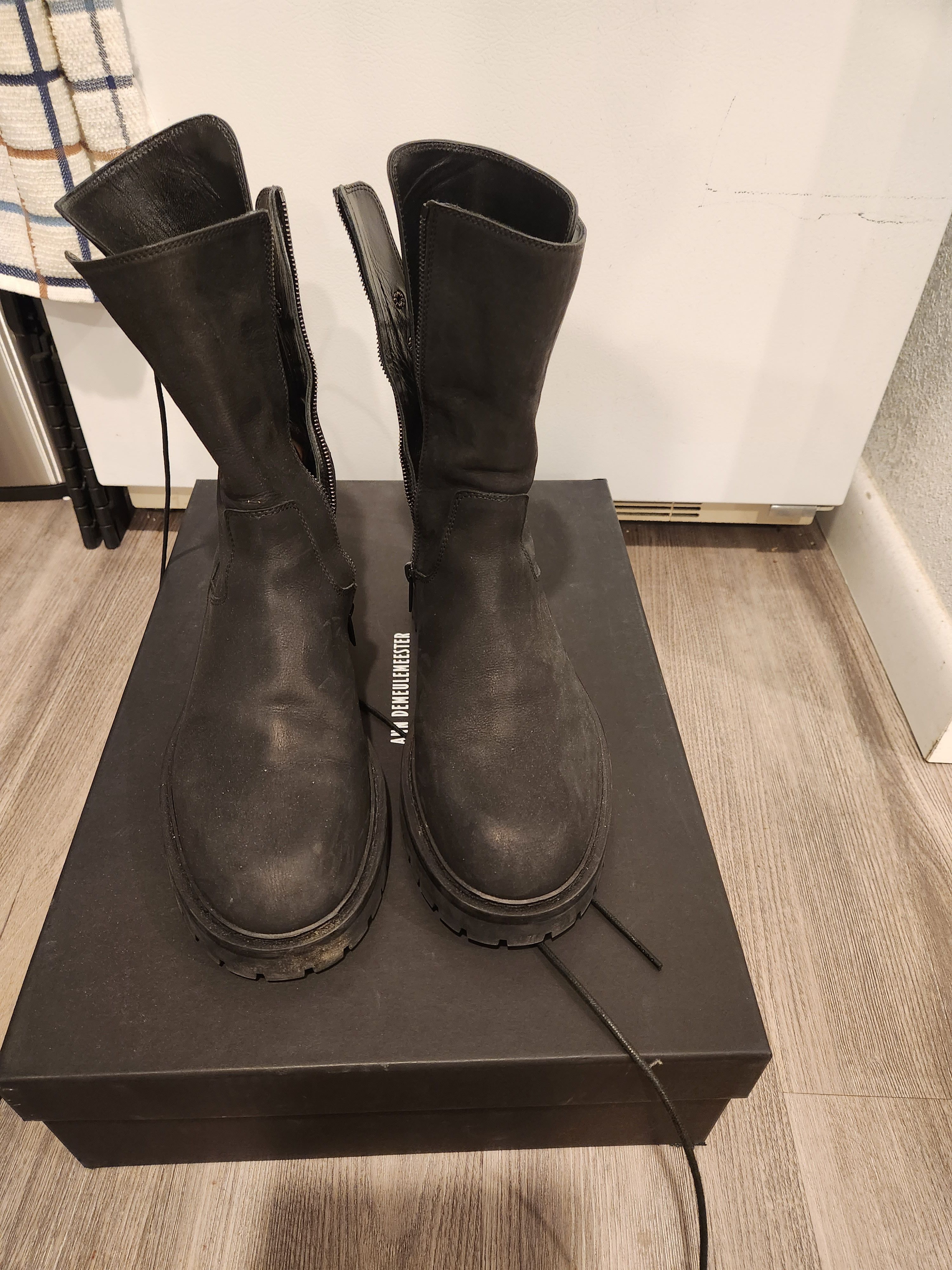 Ann Demeulemeester Ann Demeulemeester Back Lace Louisa Boots Size 