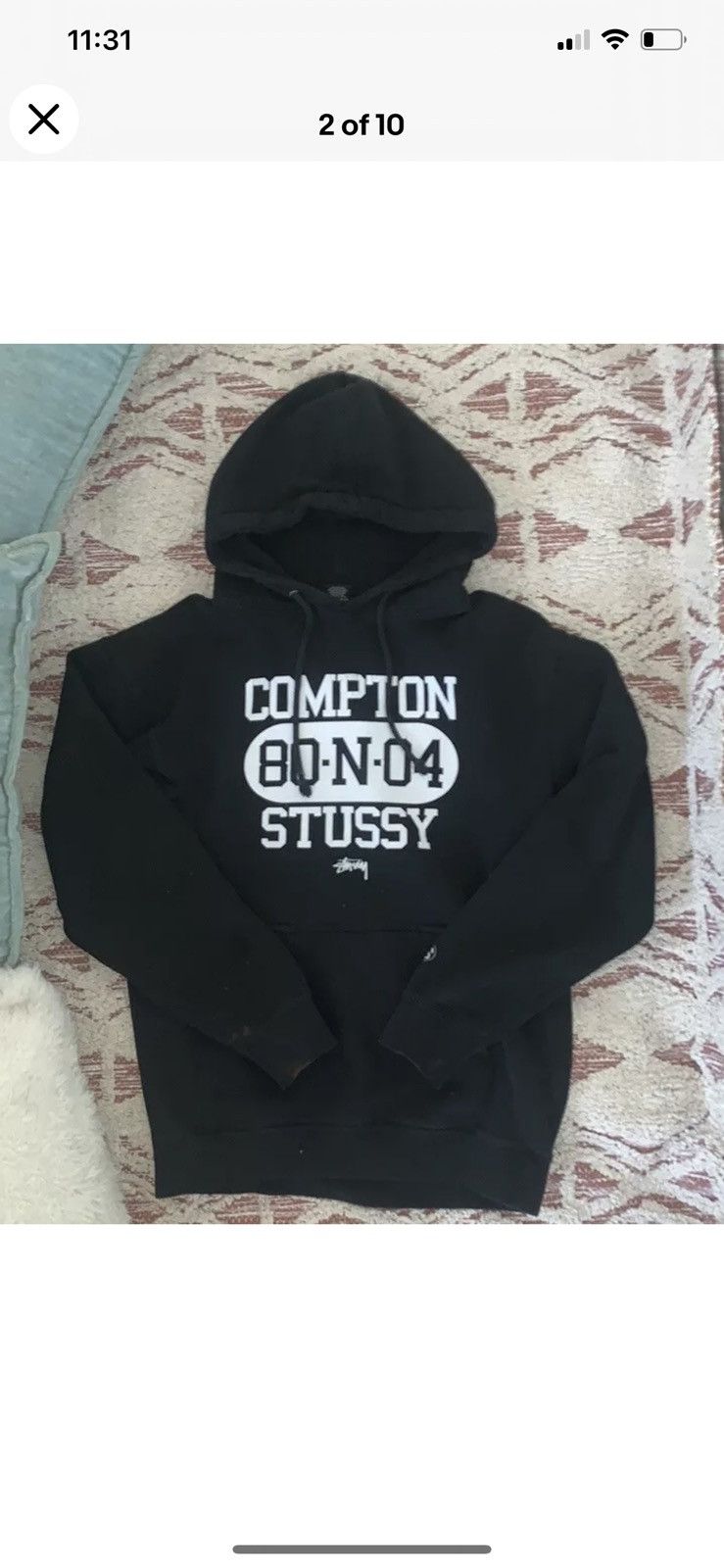 あ*ん様 ステューシーキャップ　希少　コンプトン　STUSSY COMPTON 希少 old stussy 90s ビンテージ USA製 キャップ ステューシー