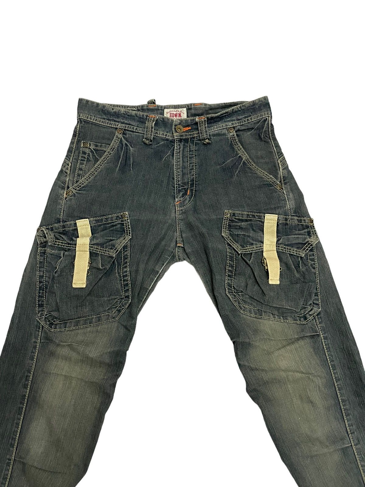 Edwin EDWIN Multi Pockets Parachute Cargo Denim Flare Jeans S Size US 30 / EU 46 - 3 Thumbnail