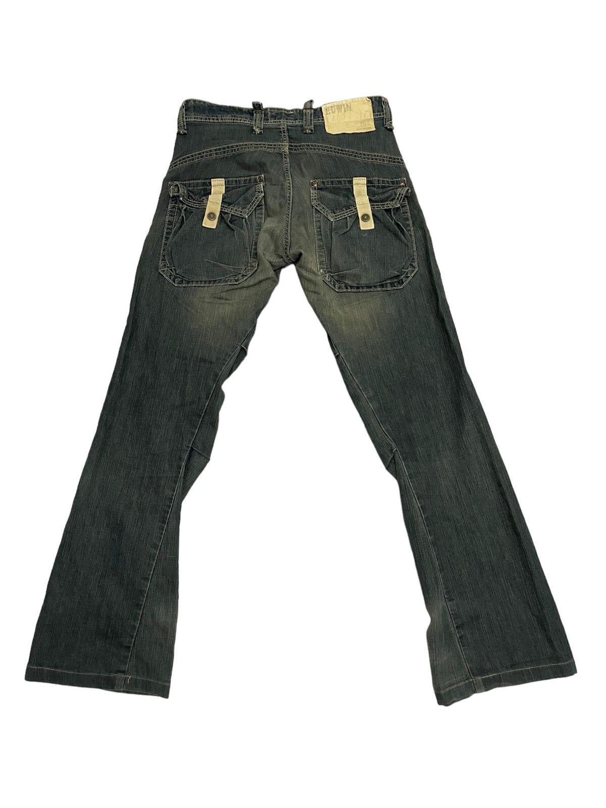 Edwin EDWIN Multi Pockets Parachute Cargo Denim Flare Jeans S Size US 30 / EU 46 - 2 Thumbnail