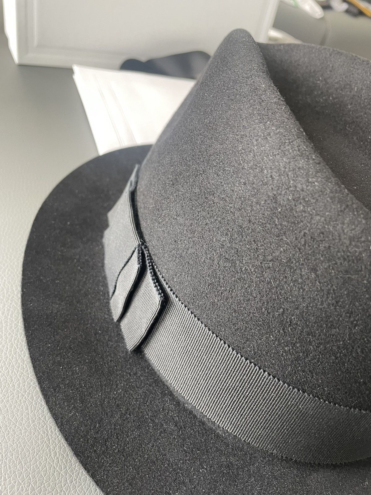 Celine × Hedi Slimane 🐰 🐇 Hedi Slimane Super Runway Hat - Lapin aka Rabbit Size ONE SIZE - 18 Thumbnail
