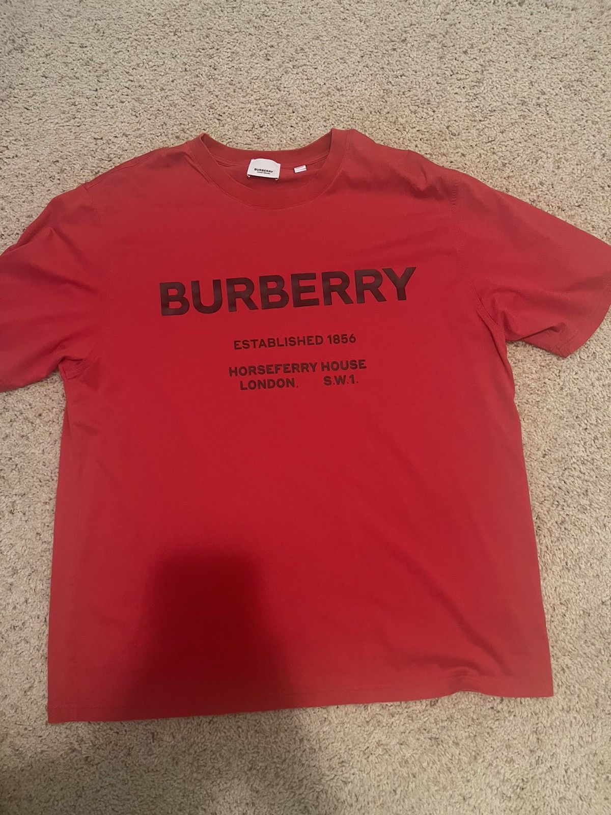 Burberry Logo Print Cotton T-shirt