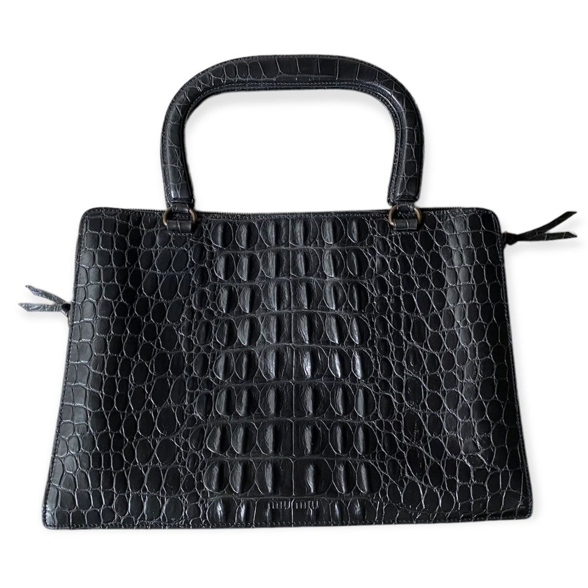 Miu Miu Miu miu Croc Embossed Leather Bag Size ONE SIZE - 2 Thumbnail