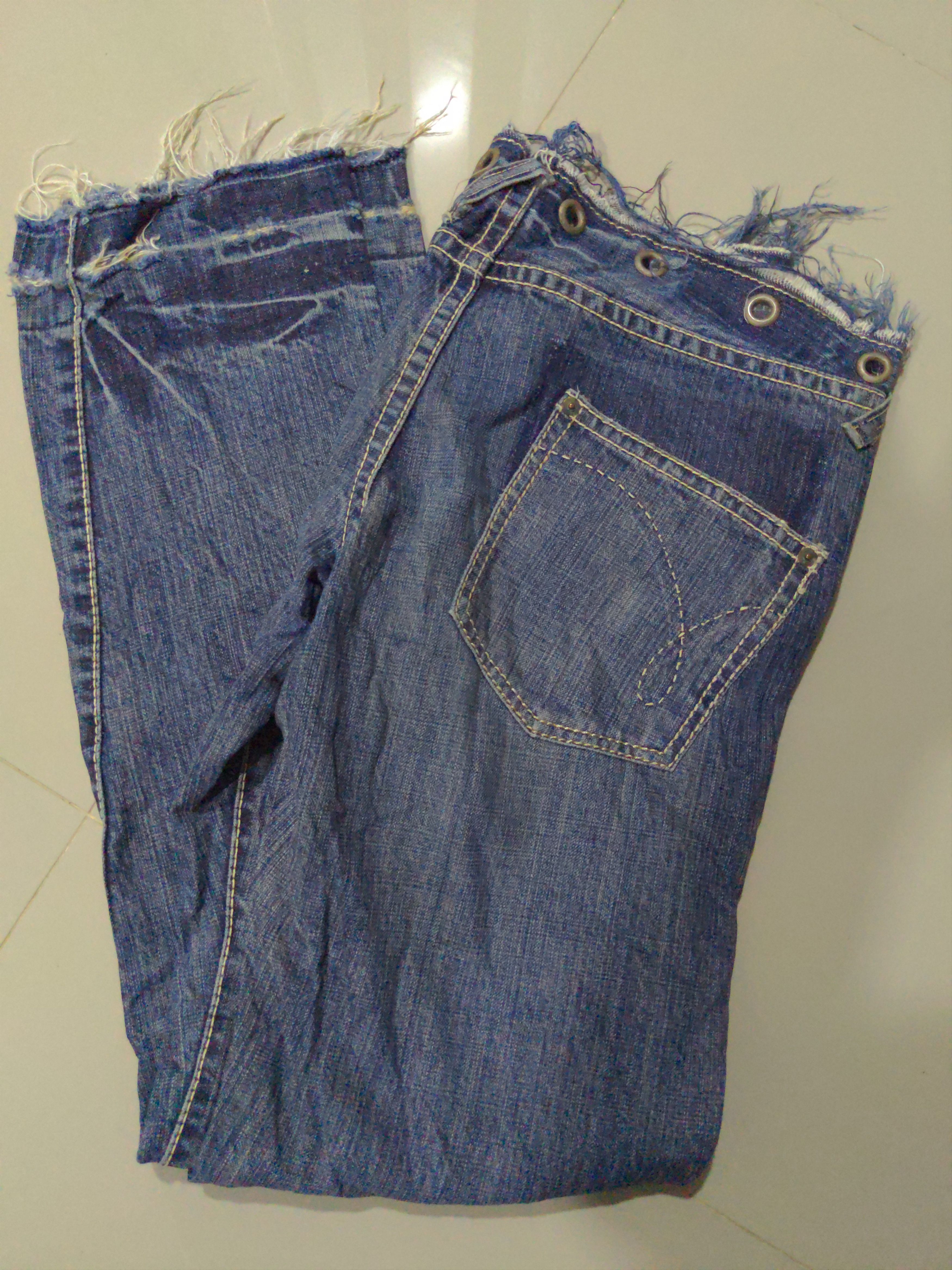 If Six Was Nine × Izreel  Kazuhiro Takakura Izreel Kazuhiro Takakura Distressed Flare Pant Size US 36 / EU 52 - 6 Thumbnail