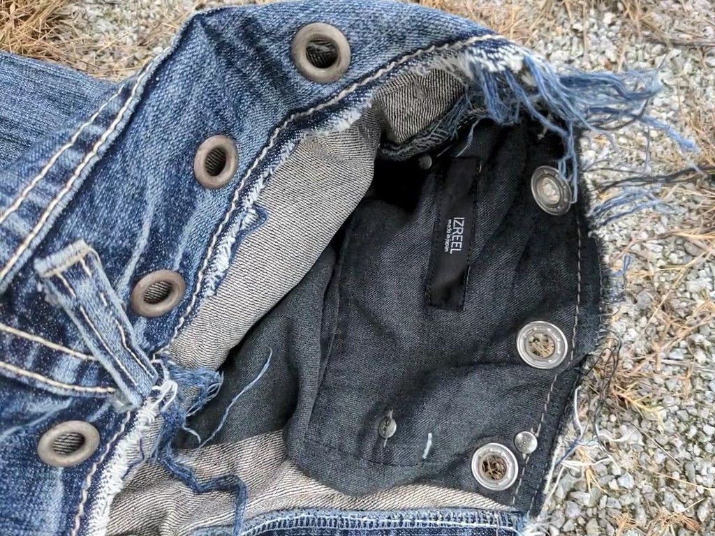 If Six Was Nine × Izreel  Kazuhiro Takakura Izreel Kazuhiro Takakura Distressed Flare Pant Size US 36 / EU 52 - 5 Thumbnail