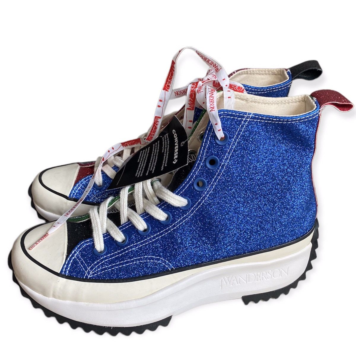 Converse × JW Anderson 2017 Glitter Run Star Hike Hi Top Size US 9 / IT 39 - 4 Thumbnail