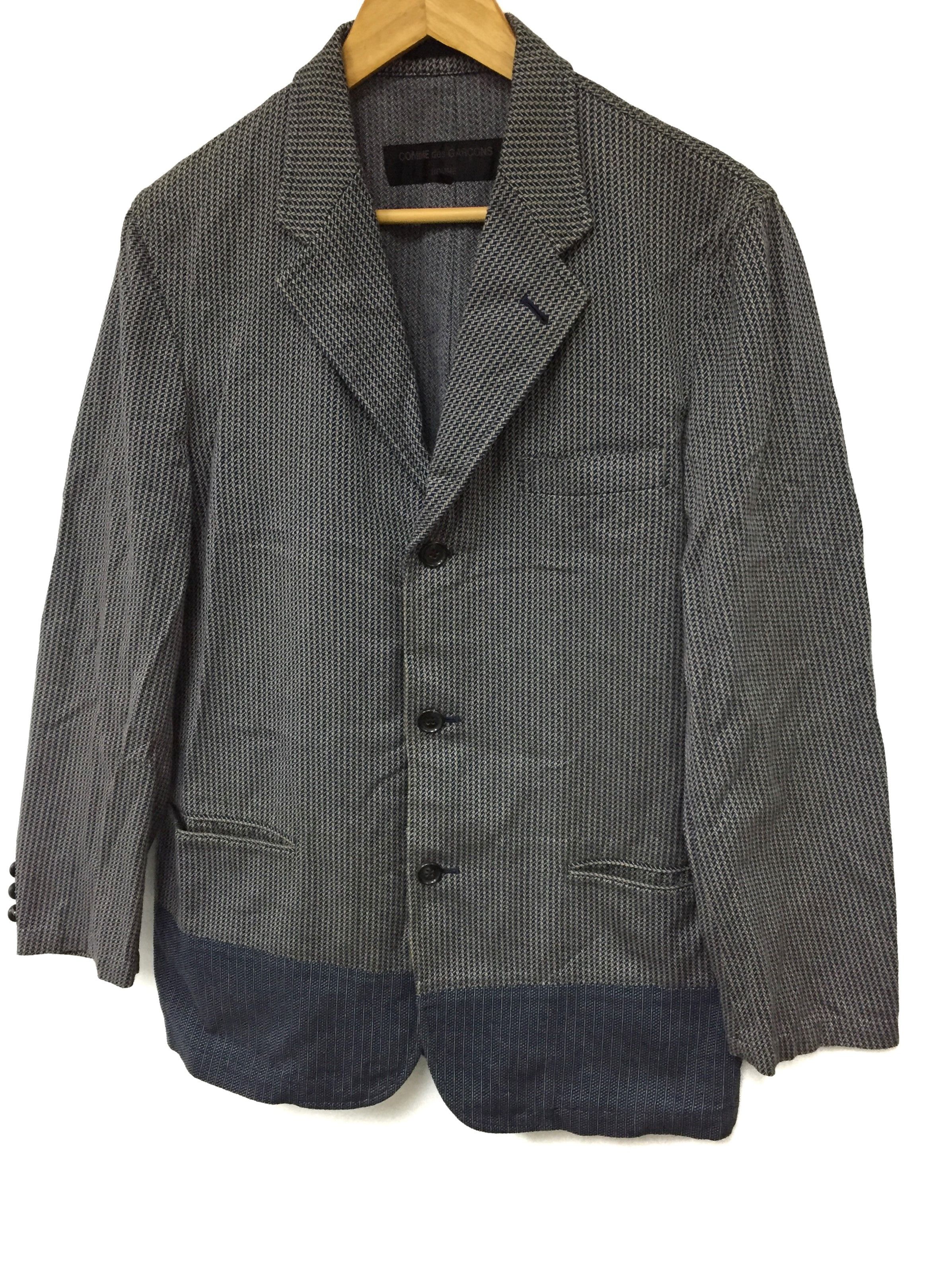 Comme des Garcons Homme AD2000 full embroidered 2 cut block jacket blazer Size US M / EU 48-50 / 2 - 2 Thumbnail