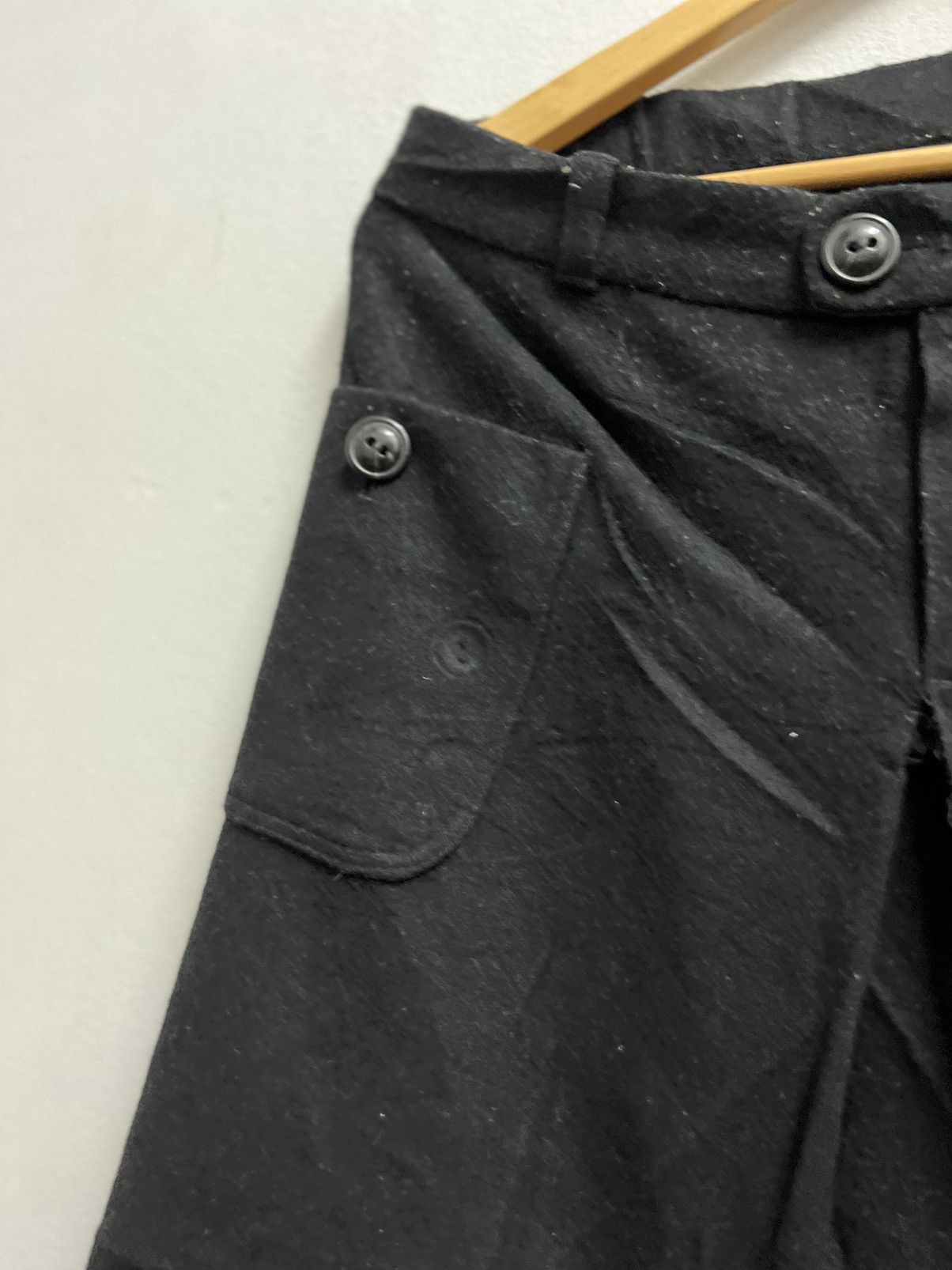 A.P.C. APC black wool midi skirt rare Size 38" / US 16 / IT 52 - 3 Thumbnail