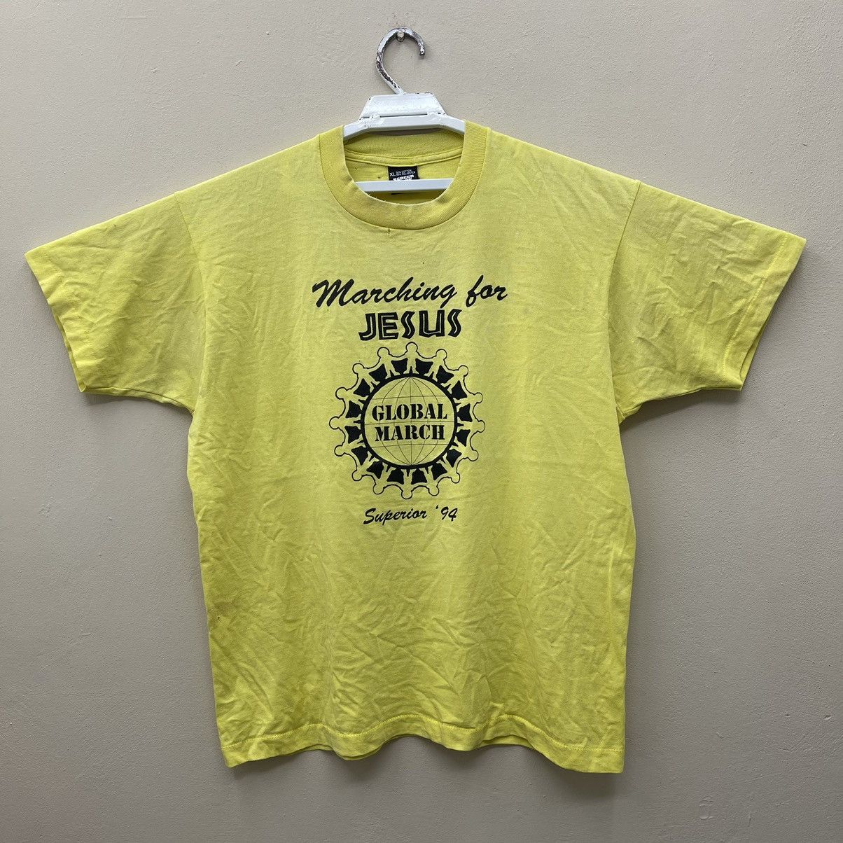Designer × Vintage Vintage 90s Marching For Jesus Global March Superior 94 Size US XL / EU 56 / 4 - 1 Thumbnail