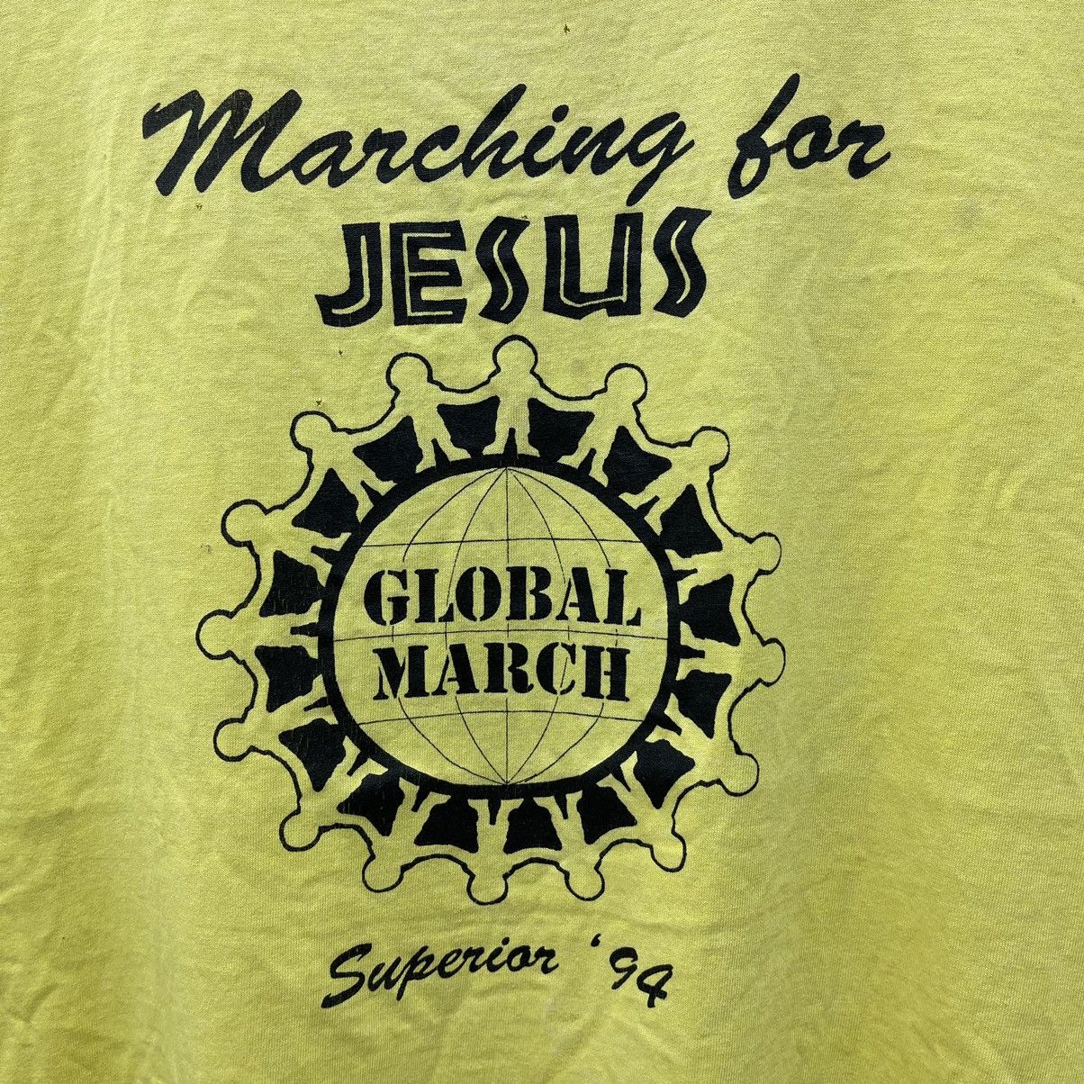 Designer × Vintage Vintage 90s Marching For Jesus Global March Superior 94 Size US XL / EU 56 / 4 - 2 Thumbnail