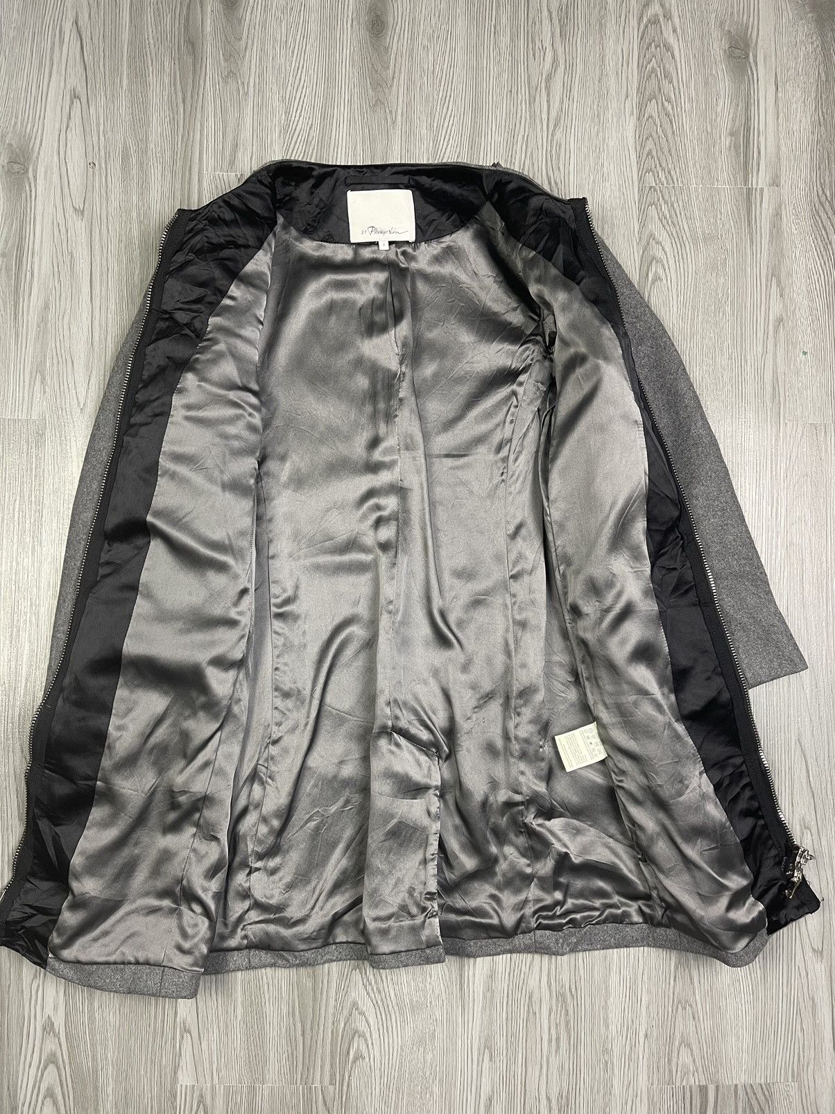 3.1 Phillip Lim × Designer Phillip Lim Symetrically Ruffle Wool Coat Jacket Size XS / US 0-2 / IT 36-38 - 12 Thumbnail