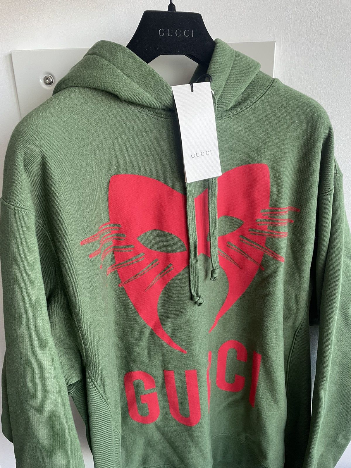 Gucci Rare Brand New Limited Super Runway Gucci Logo Heavy Hoodie Size US XL / EU 56 / 4 - 3 Thumbnail