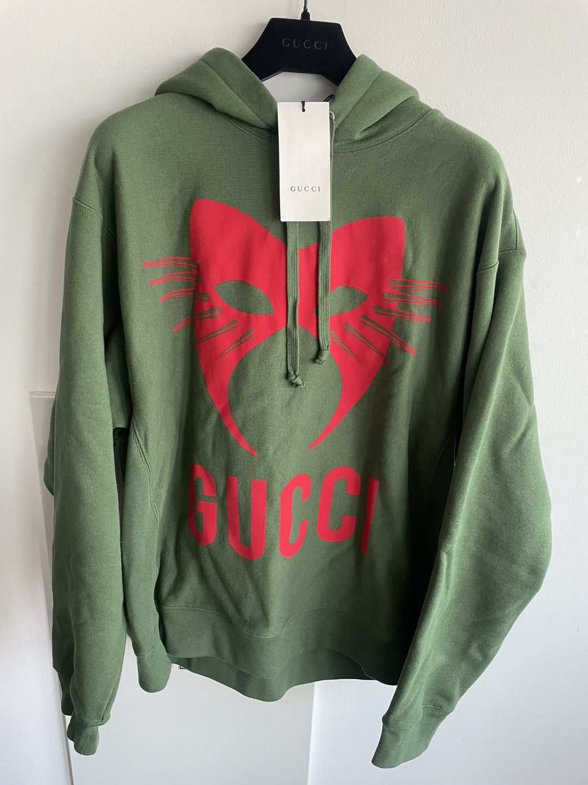 Gucci Rare Brand New Limited Super Runway Gucci Logo Heavy Hoodie Size US XL / EU 56 / 4 - 1 Thumbnail