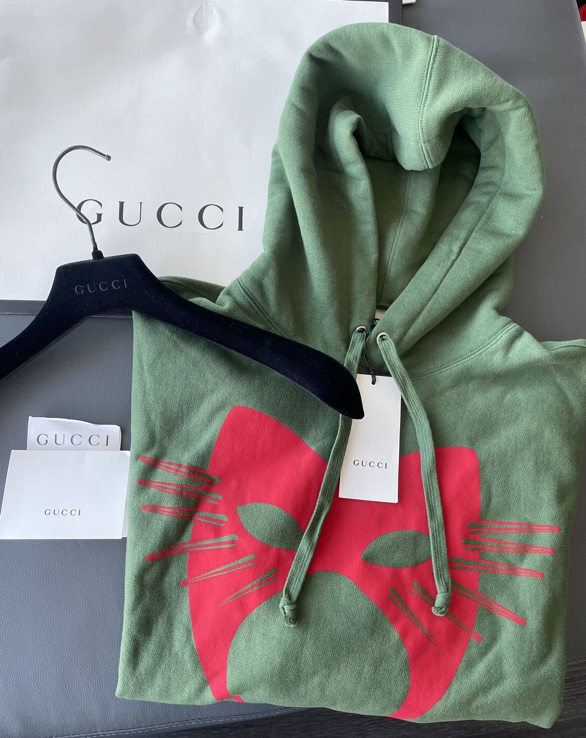Gucci Rare Brand New Limited Super Runway Gucci Logo Heavy Hoodie Size US XL / EU 56 / 4 - 2 Thumbnail