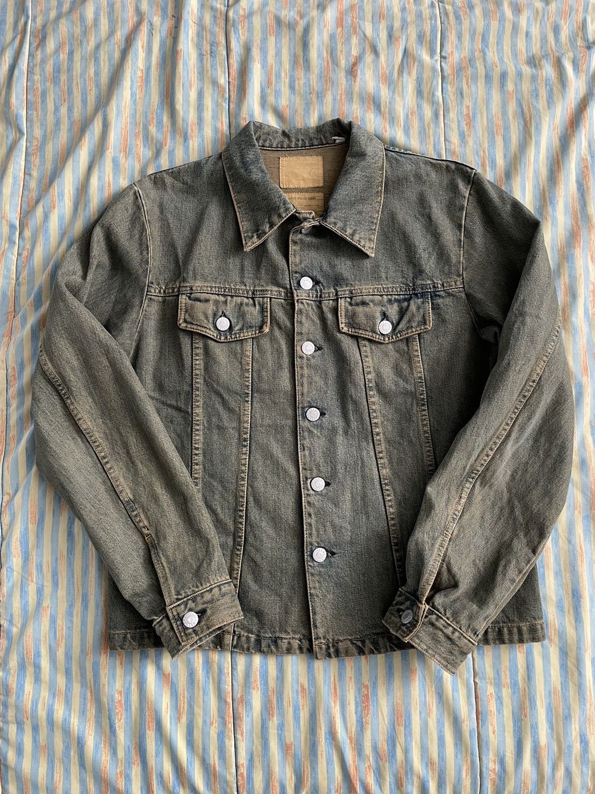 Helmut Lang [SOLD] Vintage Stained Denim Classic 2-Pocket Shirt