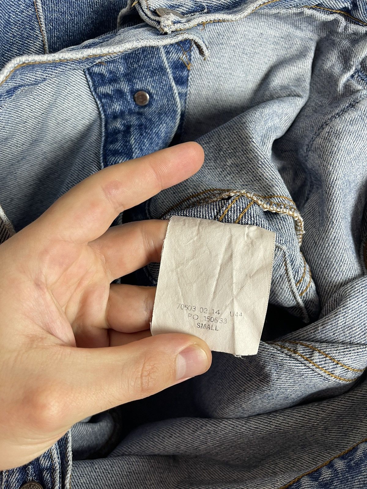 Levi's Levi’s vintage 90s made in Great Britain blue denim jacket Size US S / EU 44-46 / 1 - 13 Thumbnail