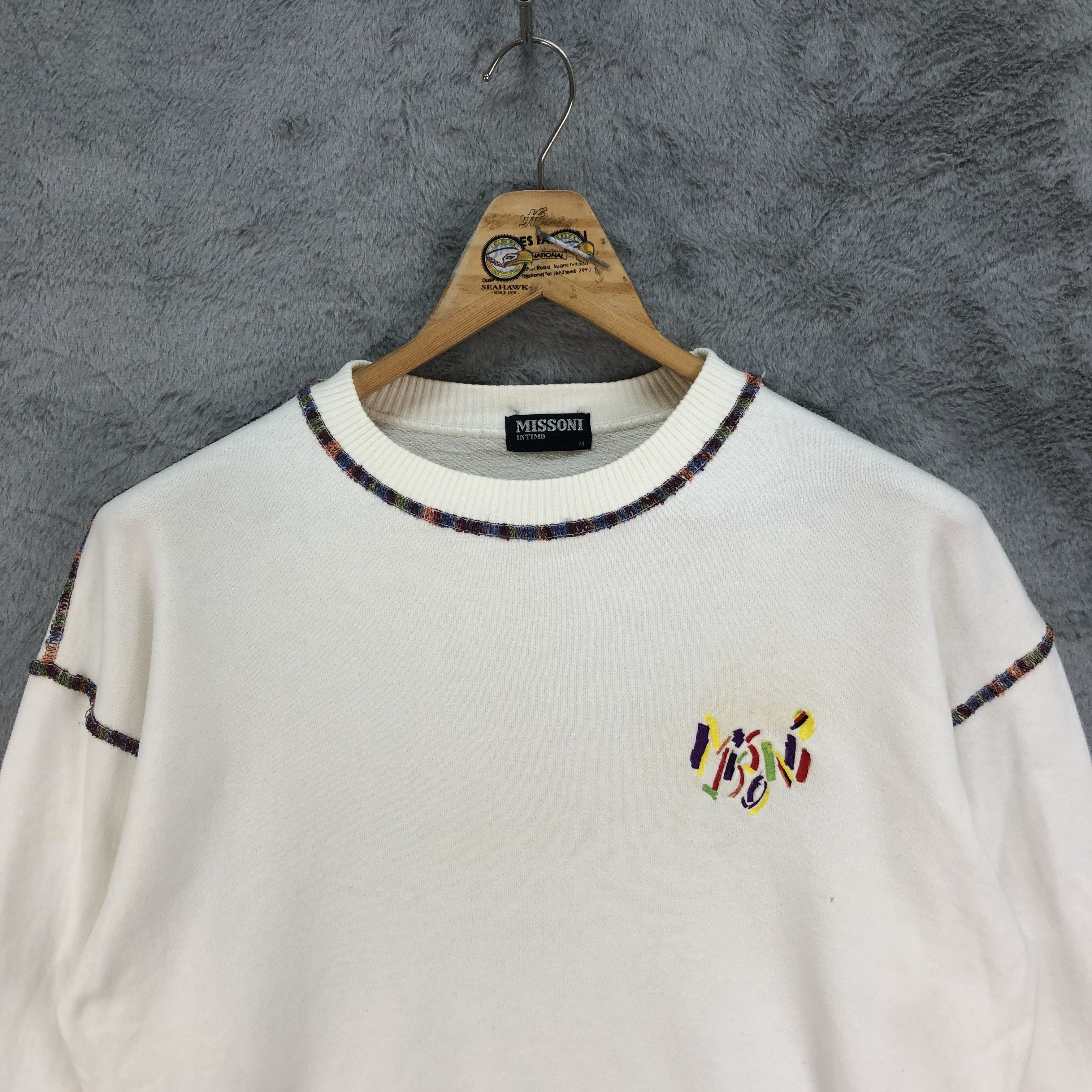 Missoni Missoni Intimo Colorful Logo Sweatshirts #4683-163 Size US M / EU 48-50 / 2 - 2 Thumbnail