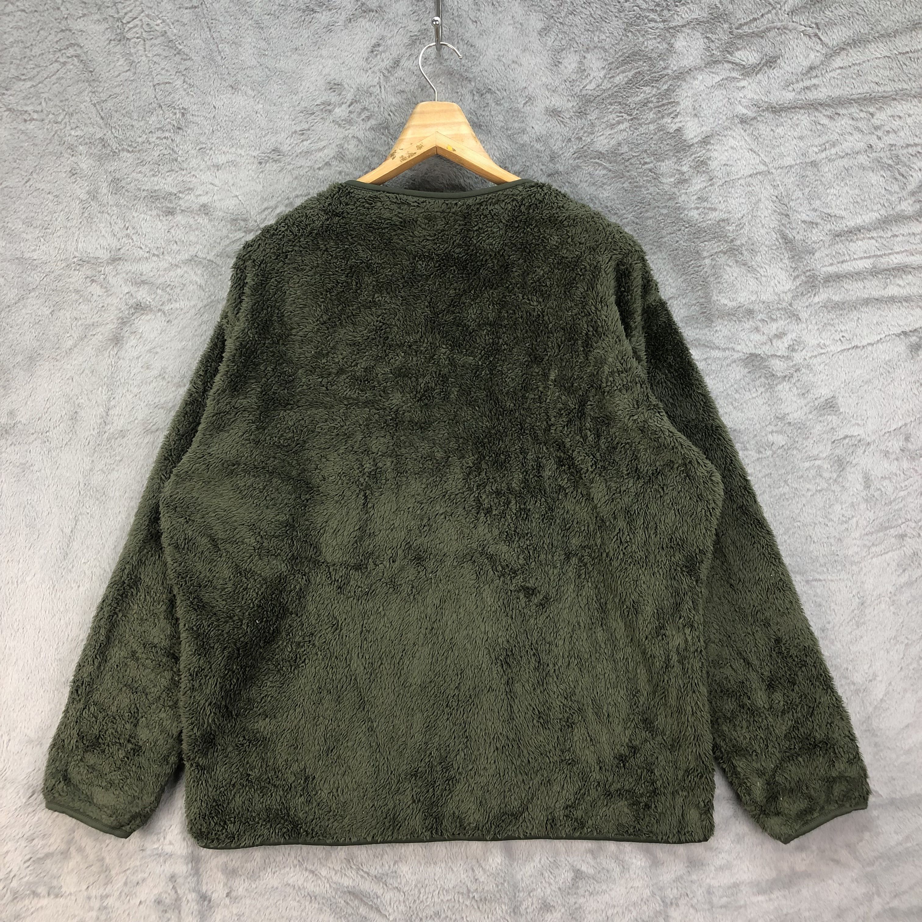 Engineered Garments Uniqlo X Engineered Garments Green Fleece Sweater #4702-164 Size US XL / EU 56 / 4 - 8 Thumbnail