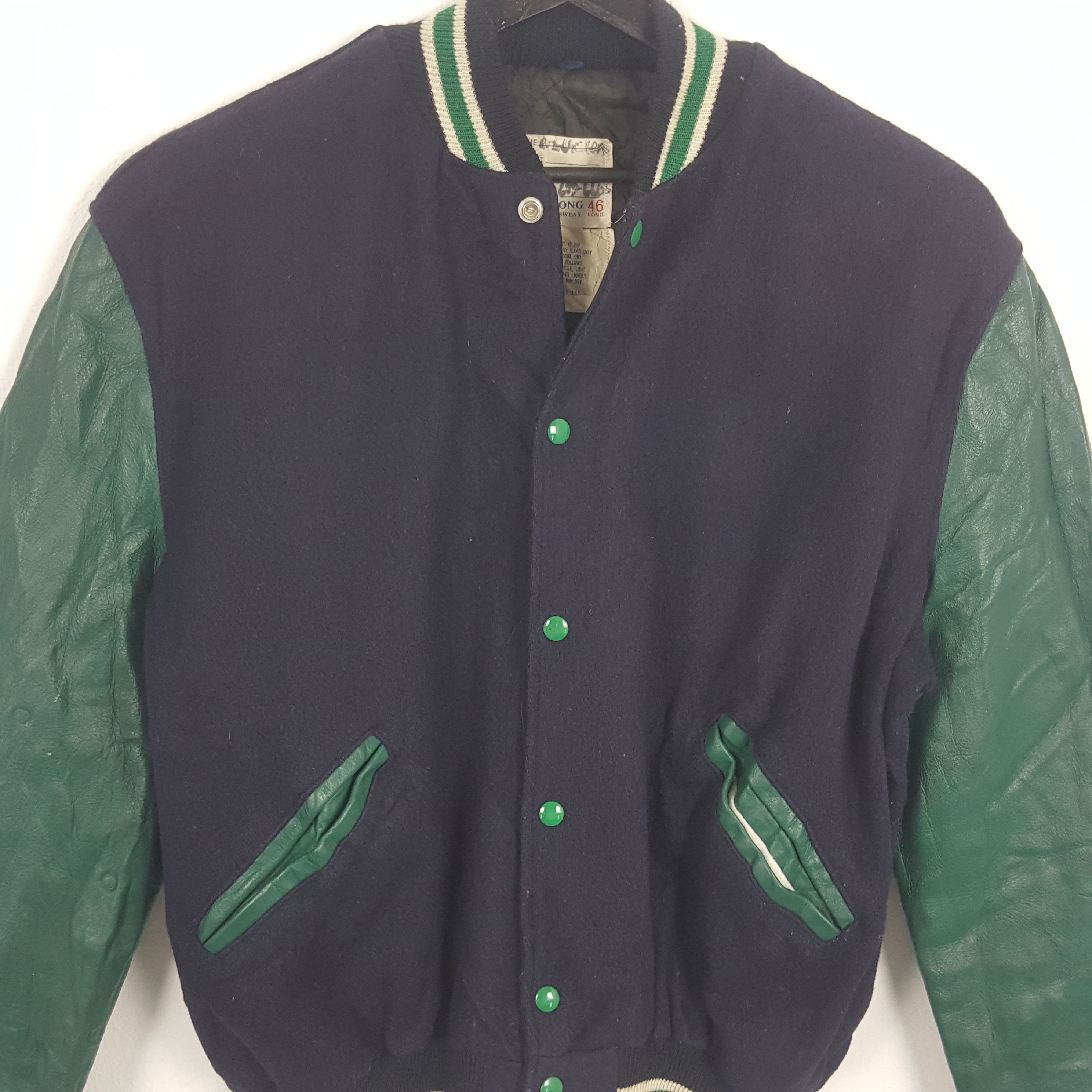 Vintage Streetwear Custom NUMBER NINE Art Style Varsity Jacket Size US XXL / EU 58 / 5 - 4 Thumbnail