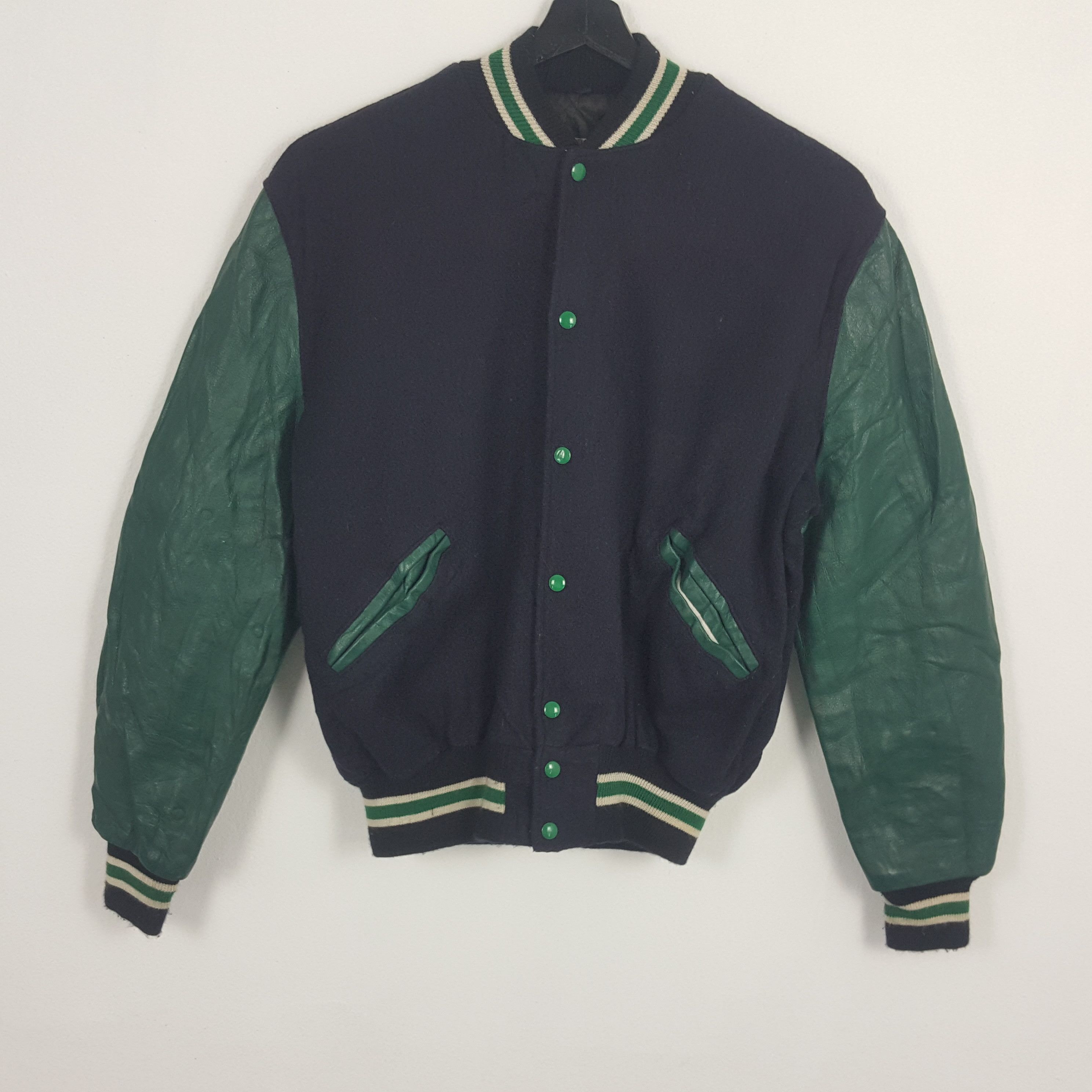 Vintage Streetwear Custom NUMBER NINE Art Style Varsity Jacket Size US XXL / EU 58 / 5 - 3 Thumbnail