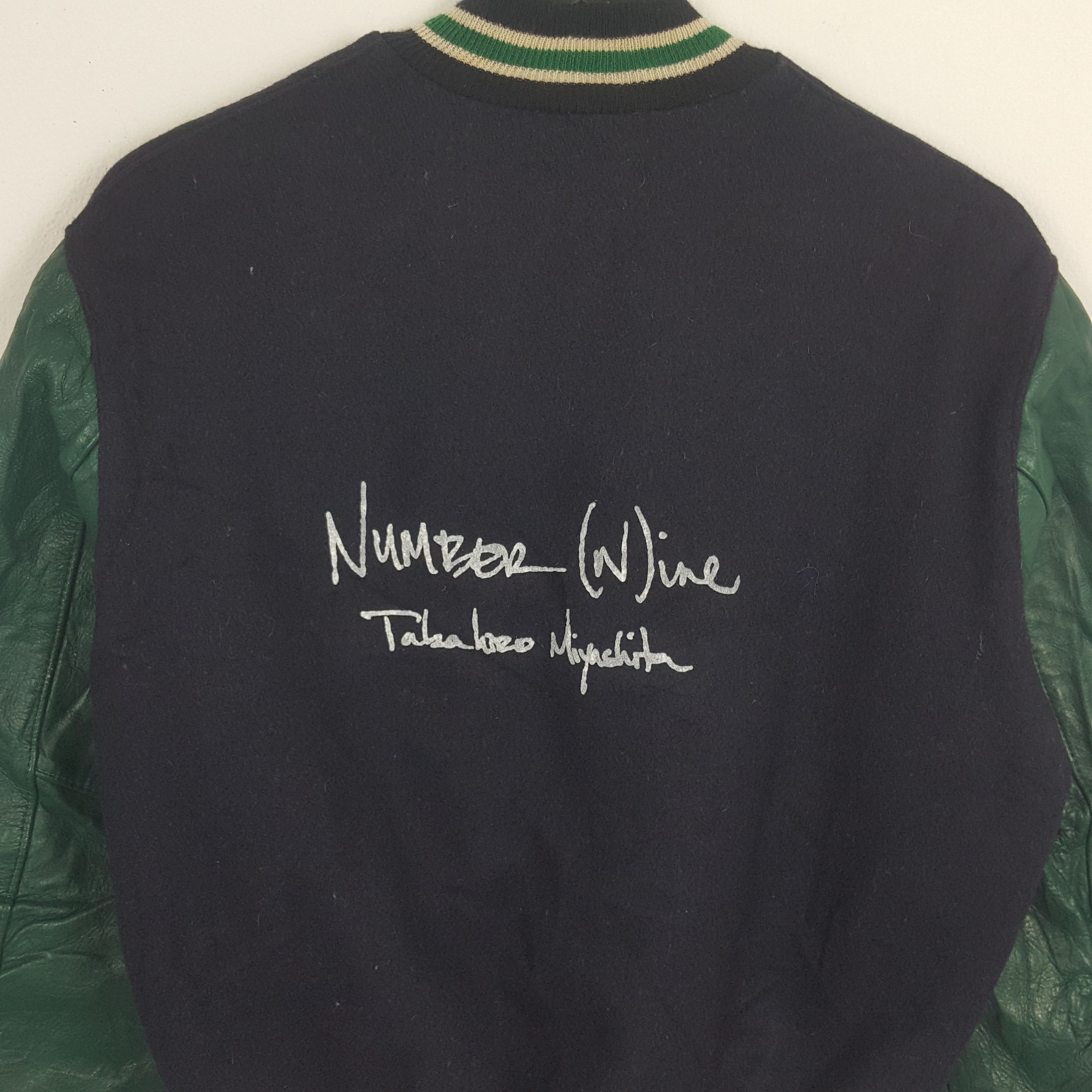 Vintage Streetwear Custom NUMBER NINE Art Style Varsity Jacket Size US XXL / EU 58 / 5 - 2 Thumbnail