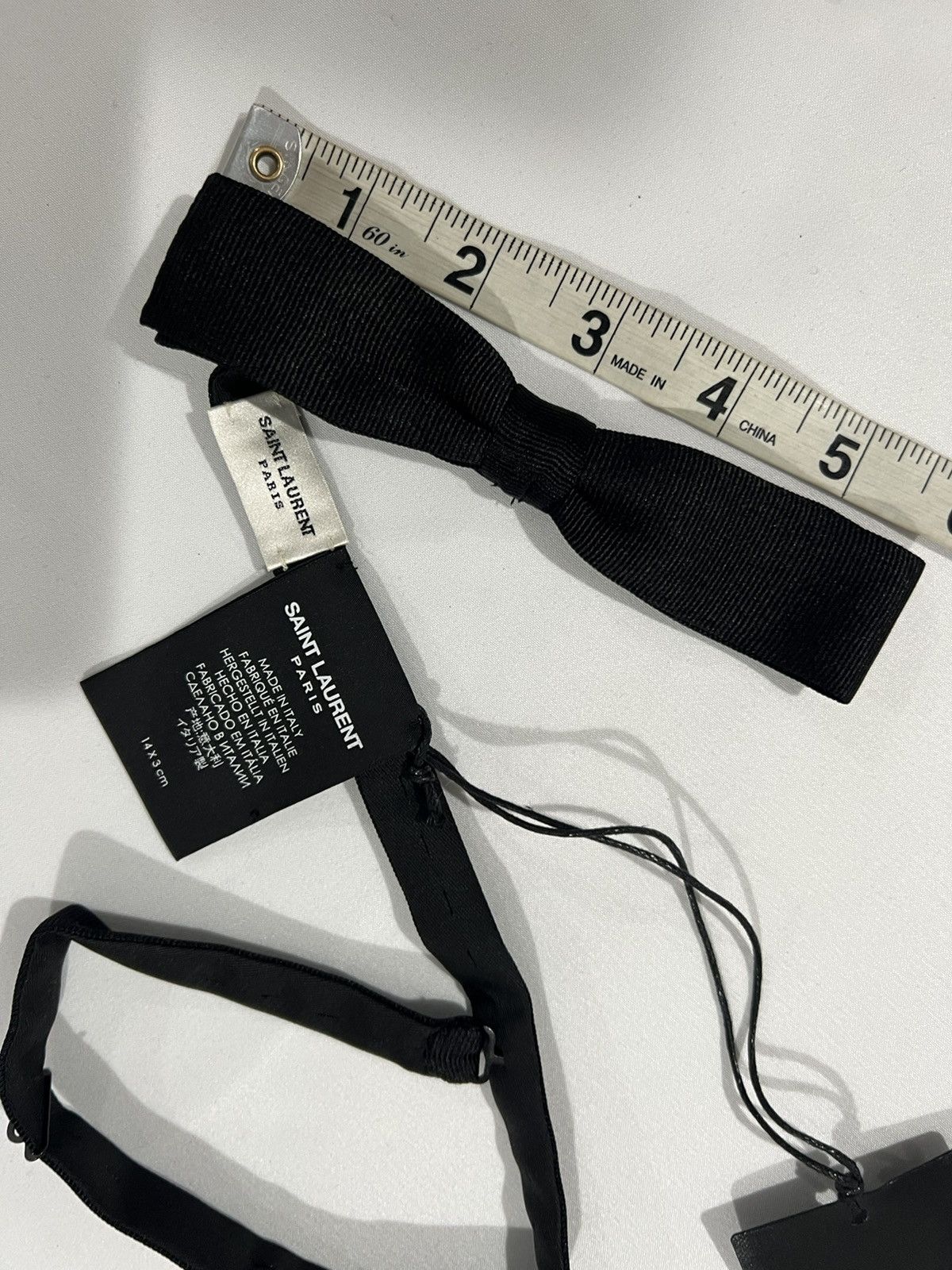Saint Laurent Paris Saint Laurent bow tie. Size ONE SIZE - 2 Thumbnail