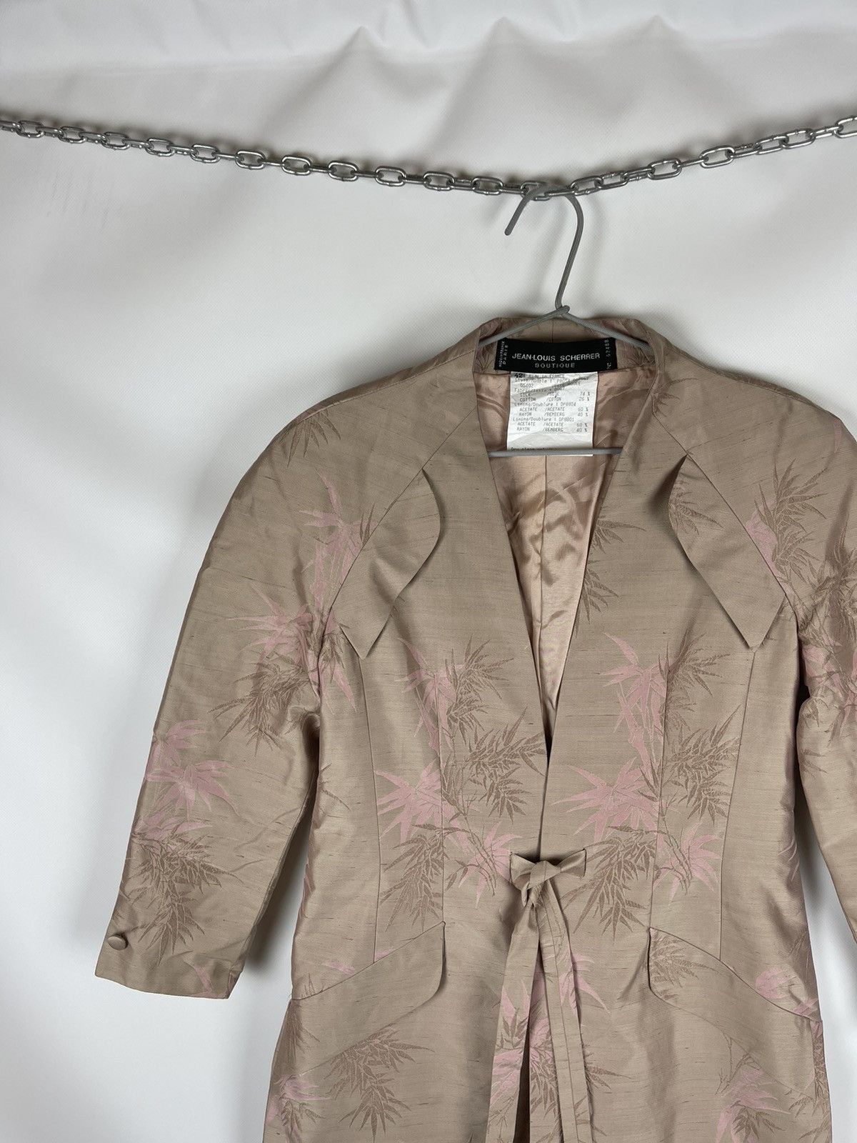 Jean-Louis Scherrer Jean-Louis Scherrer Boutique silk trench coat made in France Size L / US 10 / IT 46 - 3 Thumbnail