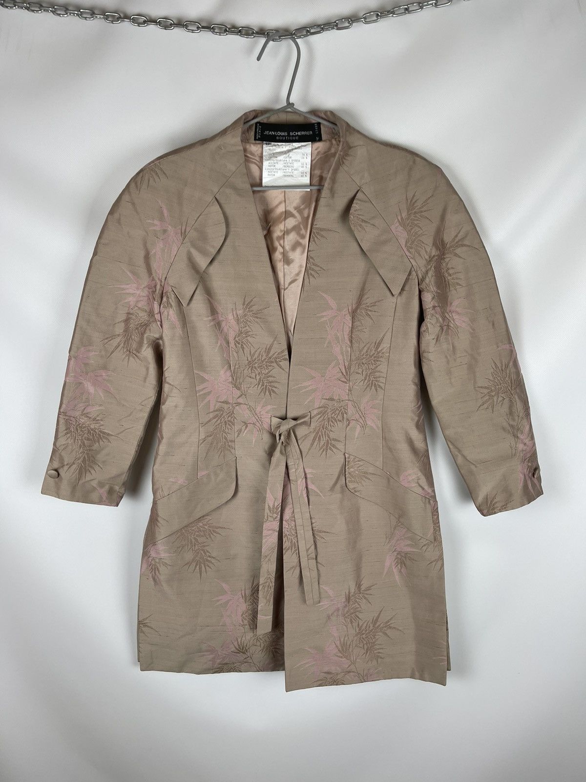 Jean-Louis Scherrer Boutique silk trench coat made in France