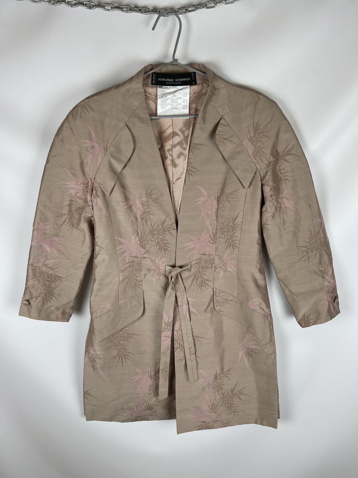 Jean-Louis Scherrer Jean-Louis Scherrer Boutique silk trench coat made in France Size L / US 10 / IT 46 - 9 Thumbnail