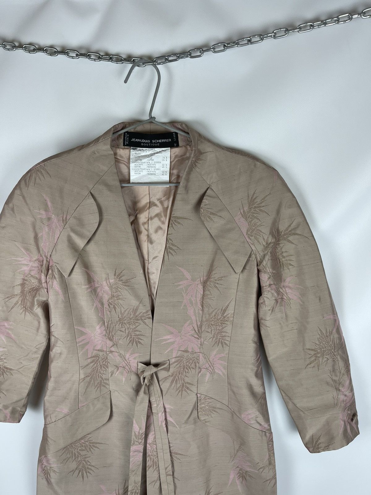 Jean-Louis Scherrer Jean-Louis Scherrer Boutique silk trench coat made in France Size L / US 10 / IT 46 - 5 Thumbnail
