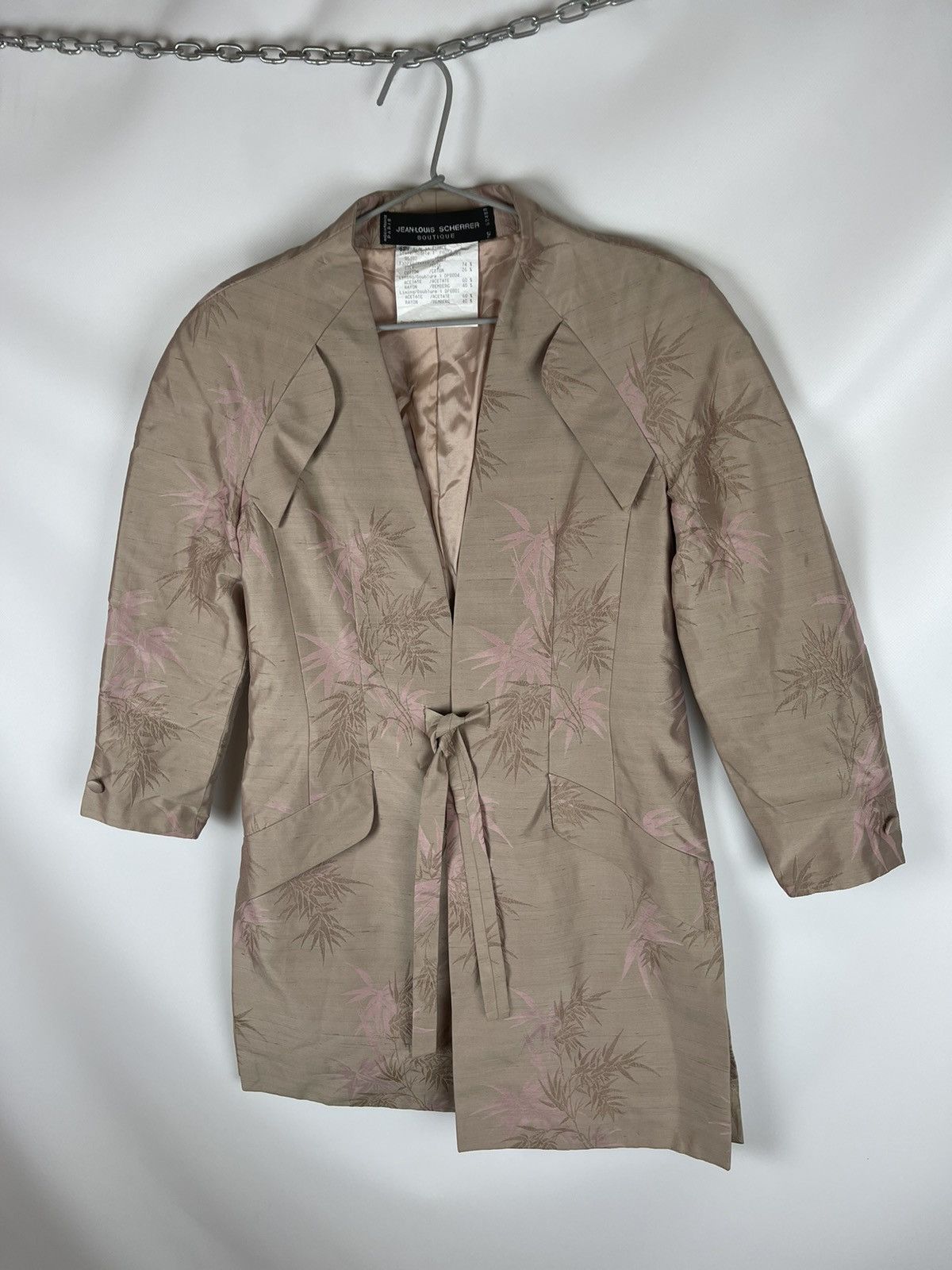 Jean-Louis Scherrer Jean-Louis Scherrer Boutique silk trench coat made in France Size L / US 10 / IT 46 - 8 Thumbnail