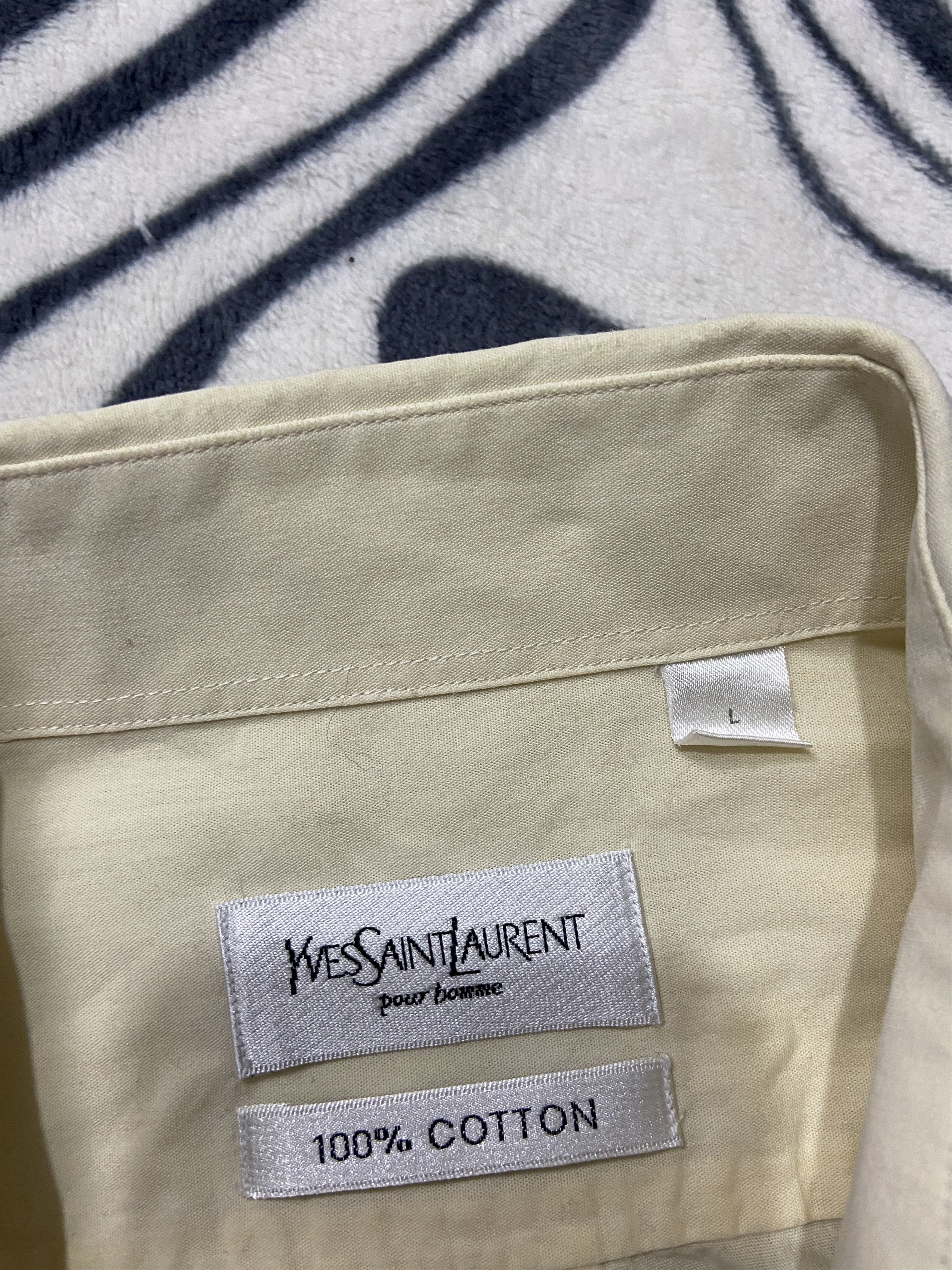 Yves Saint Laurent Yves Saint Laurent YSL Men's Long Sleeve Shirt Size US XL / EU 56 / 4 - 6 Thumbnail