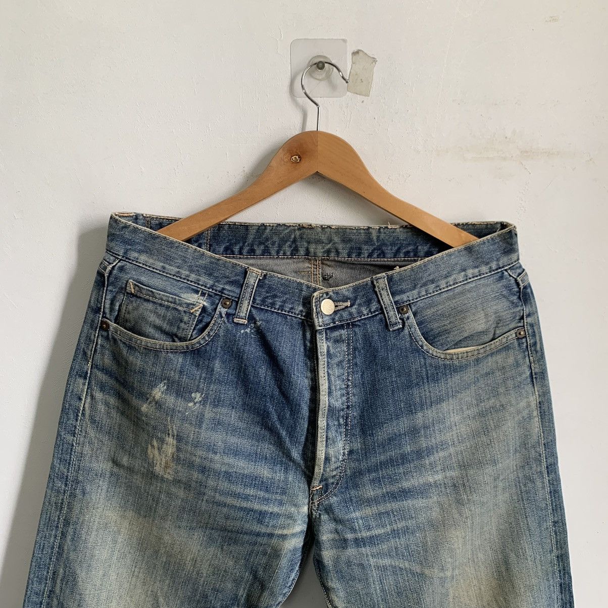 Hysteric Glamour JS Home Stead Distressed Jeans Denim Size US 34 / EU 50 - 3 Thumbnail